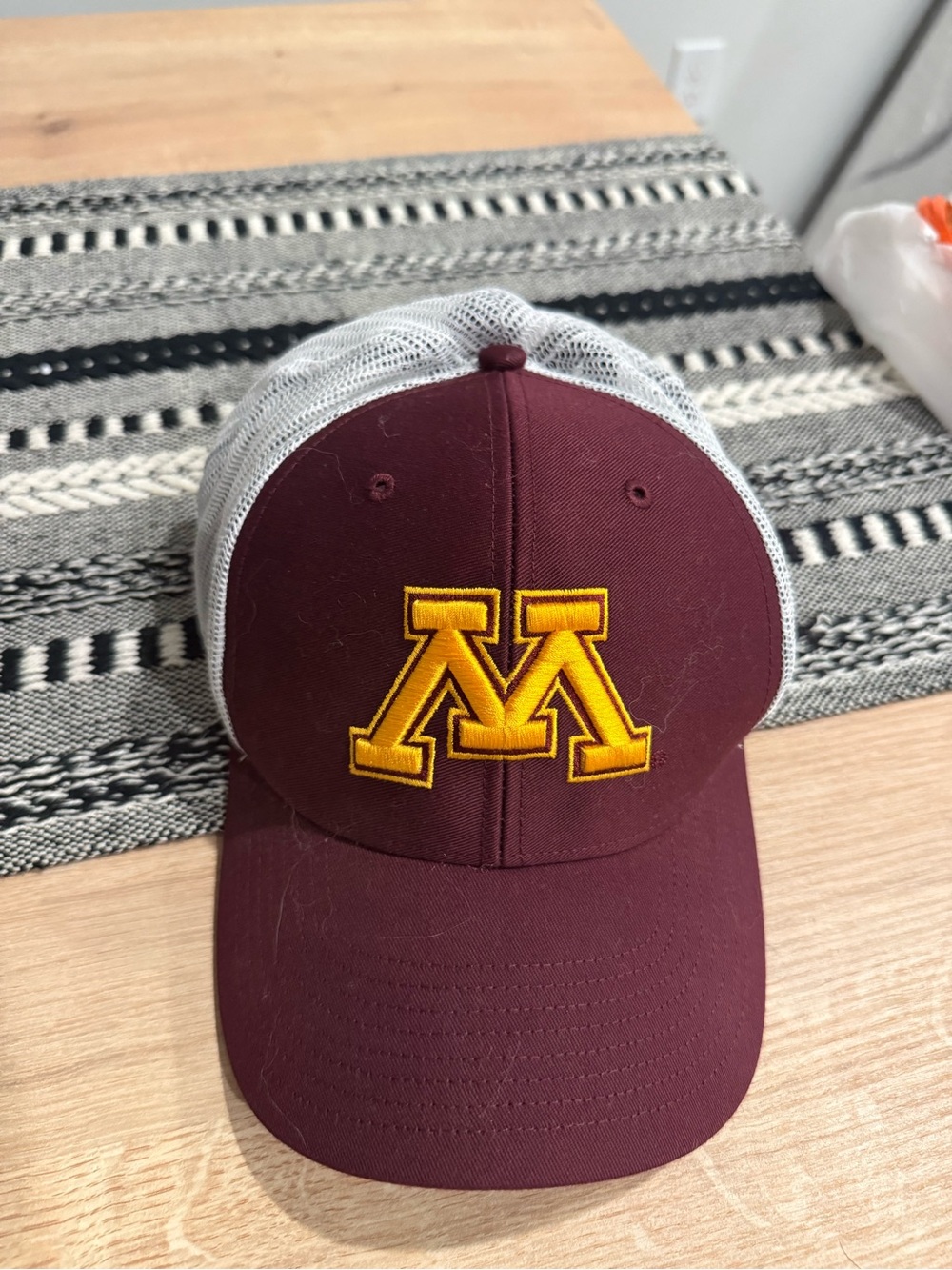 University of Minnesota Maroon and Gold Mesh Back Cap
